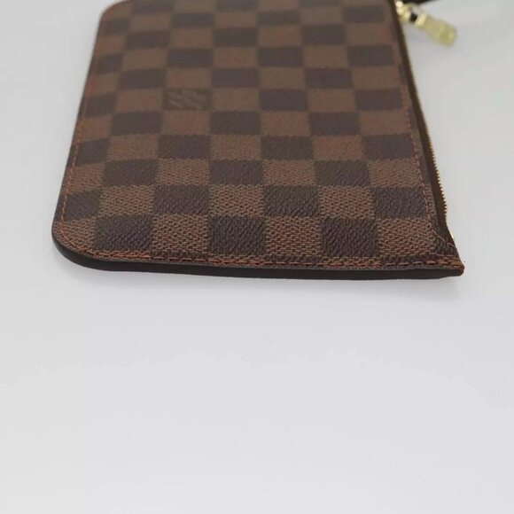 LOUIS VUITTON Damier Ebene Neverfull PM Pouch Pouch LV Auth - Picture 8 of 16